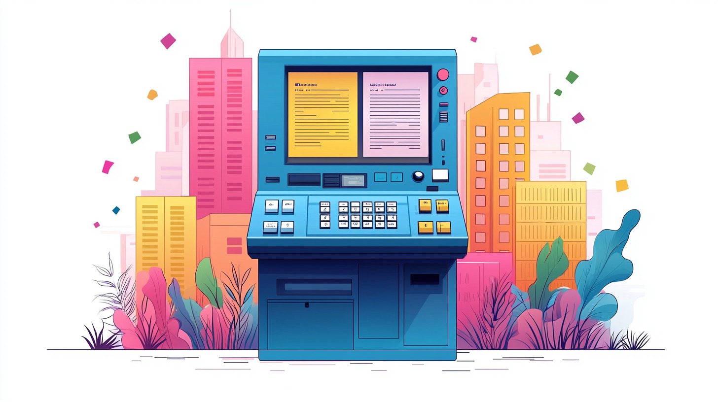 Fax machine sending marketing flyers